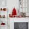 2ft. Pre-Lit Red Artificial Christmas Tree, Warm White LED Lights